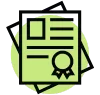 Outsourced accounting document icon