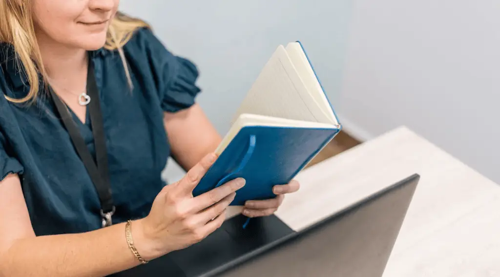 Case file organizer working remotely in an outsourced legal services company