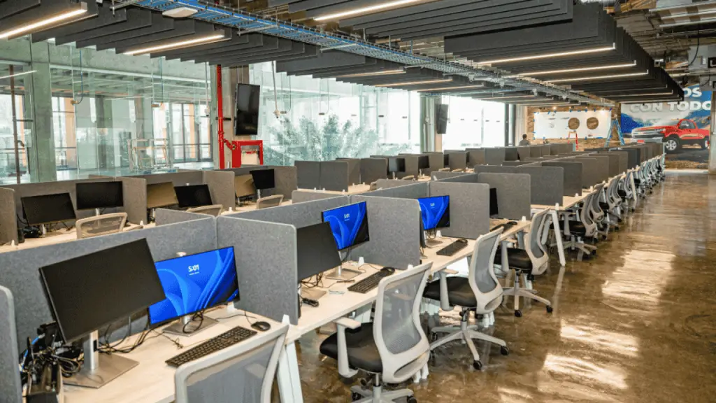 Intugo´s Tijuana site, operational call center floor