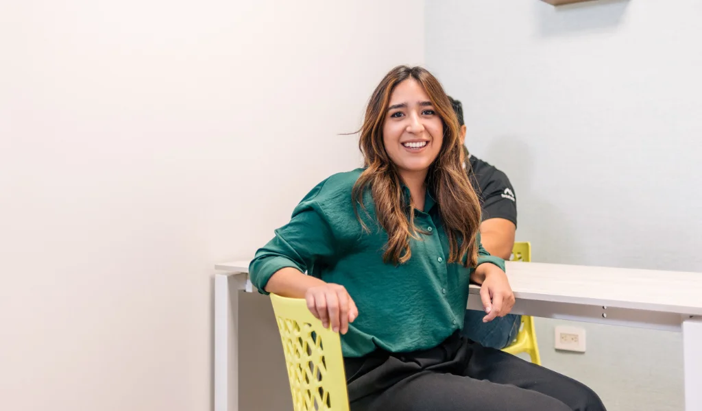 Woman recruited through a nearshore staffing soutions firm in Mexico