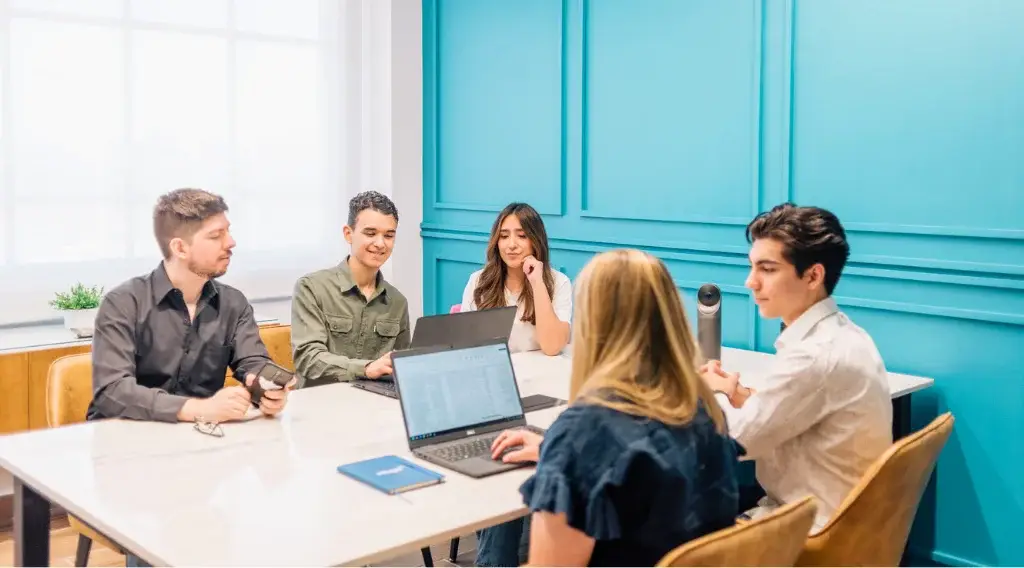 Outsourced accounting team working